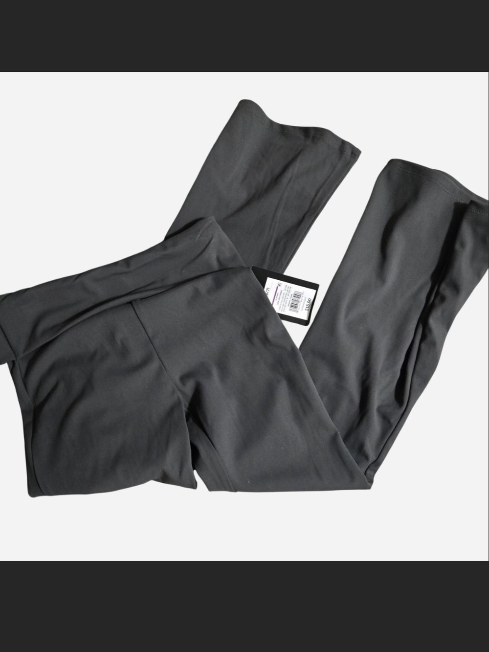 Kids Black Casual Stretch Leggings